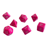Chessex Opaque Pink/Weiß 7er Set