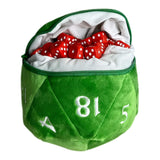 D20 Plush Dice Bag - Green