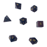 Dunkellila Opal Glaswürfel Set