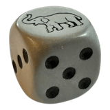 Elefanten Würfel W6 16mm Grau