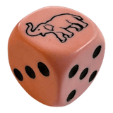 Elefanten Würfel W6 16mm Rosa