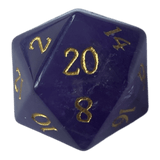 Amethyst Edelsteinwürfel Lila W20
