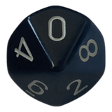 Chessex Opaque Black/White W10