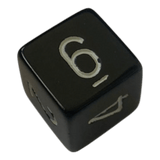 Chessex Opaque Black/White W6