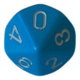 Chessex Opaque Light Blue W10