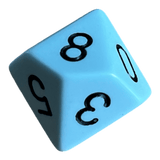 Chessex Opaque Pastel Blue/Black W10
