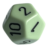Chessex Opaque Pastel Green/Black W12