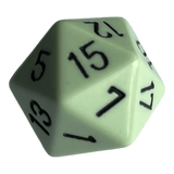 Chessex Opaque Pastel Green/Black W20