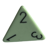 Chessex Opaque Pastel Green/Black W4