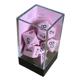 Chessex Opaque Pastel Pink/Black Set