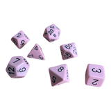 Chessex Opaque Pastel Pink/Black Set
