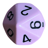 Chessex Opaque Pastel Pink/Black W10