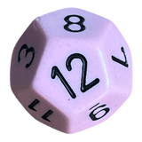Chessex Opaque Pastel Pink/Black W12