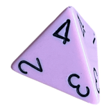 Chessex Opaque Pastel Pink/Black W4