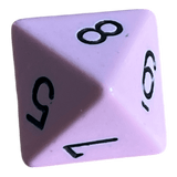 Chessex Opaque Pastel Pink/Black W8