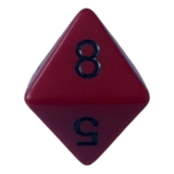 Chessex Opaque Red/Black W8
