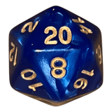 Perlmutt W20 in blau/gold