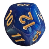 Perlmutt W12 in blau/gold