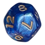 Perlmutt W12 in blau/gold