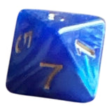 Perlmutt W8 in blau/gold