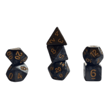 Perlmuttwürfel 7er Set in Schwarz