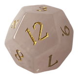 Rosenquarz Edelsteinwürfel W12