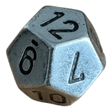 Chessex Solid Metal Silver Color W12