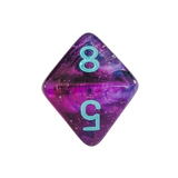 Chessex Mega‑Hedral - Nebula Nocturnal/turquoise Dice Set (20mm)