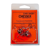 Chessex W20 Ohrringe – Translucent Red Mini-Poly