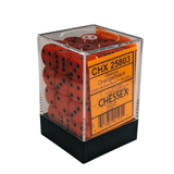 Chessex Chessex Opaque Orange/black W6 12mm Set