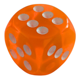 W6 - 16mm - neon orange / transparent
