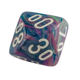 Chessex Mega‑Hedral - Festive Waterlily/white Dice Set (20mm)