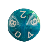 Chessex Mega‑Hedral - Festive Waterlily/white Dice Set (20mm)