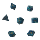Turquoise Blau Edelsteinwürfel Set