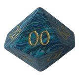 Turquoise Blau Edelsteinwürfel W10-0