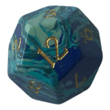 Turquoise Blau Edelsteinwürfel W12