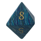 Turquoise Blau Edelsteinwürfel W8