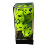 Chessex Vortex Mega‑Hedral Bright Green/black Set