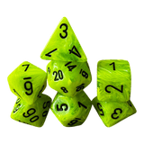 Chessex Vortex Mega‑Hedral Bright Green/black Set