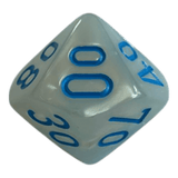 W10-0 Chessex Gemini Pearl Turquoise White/Blue