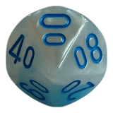 W10-0 Chessex Gemini Pearl Turquoise White/Blue