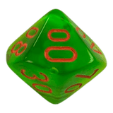 W10-0 Chessex Gemini Plasma Green/Teal/Orange