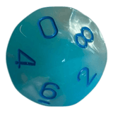 W10 Chessex Gemini Pearl Turquoise White/Blue