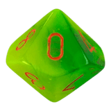 W10 Chessex Gemini Plasma Green/Teal/Orange