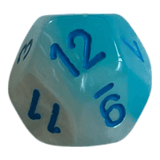 W12 Chessex Gemini Pearl Turquoise White/Blue