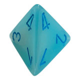 W4 Chessex Gemini Pearl Turquoise White/Blue