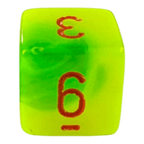 W6 Chessex Gemini Plasma Green/Teal/Orange