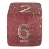 W6 Glitzerwürfel in Pink
