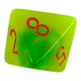 W8 Chessex Gemini Plasma Green/Teal/Orange