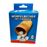 Würfelbecher 8.4cm mit 6 Würfeln